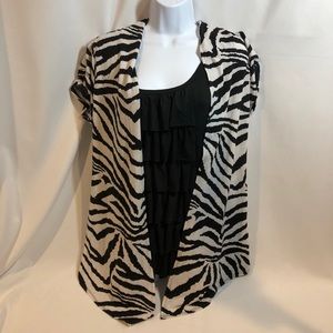 NEW Free 2 Luv Mock 2 pc Top Size 1X